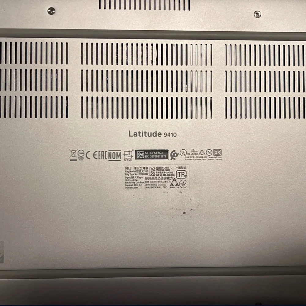Dell 9410 convertible 2-1 laptop/tablet